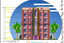 واجهة عمارة خمسة أدوار Five Story Building عمارة سكنيّة خمسة أدوار
