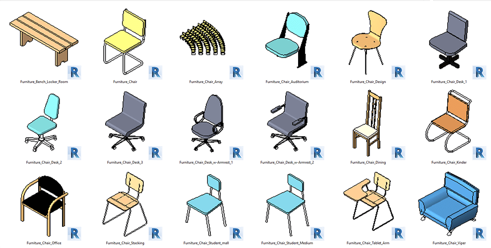 مكتبة الريفيت البريطانية 2018 UK Revit Library