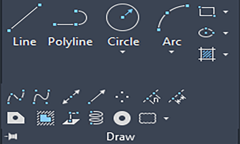 أدوات الرسم في الأتوكاد 2021 Drawing Tools in AutoCAD
