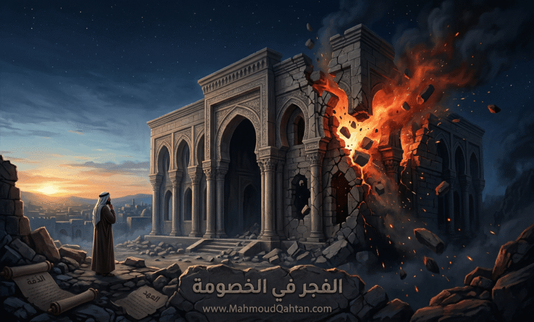 الفجر في الخصومة: حين ينهدم معمار المروءة الفجر في الخصومة: حين ينهدم معمار المروءة